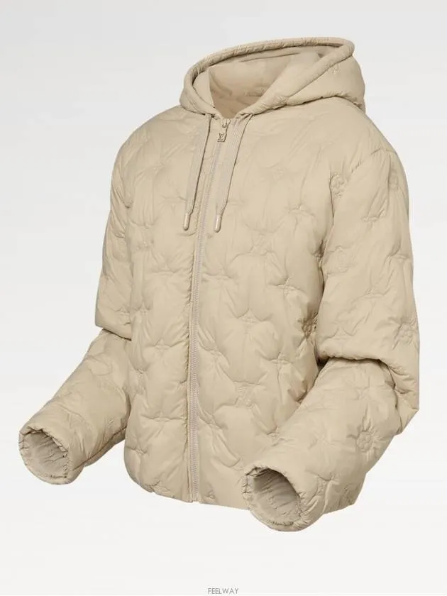 1AFYAH Monogram Quilted Nylon Hooded Blouson