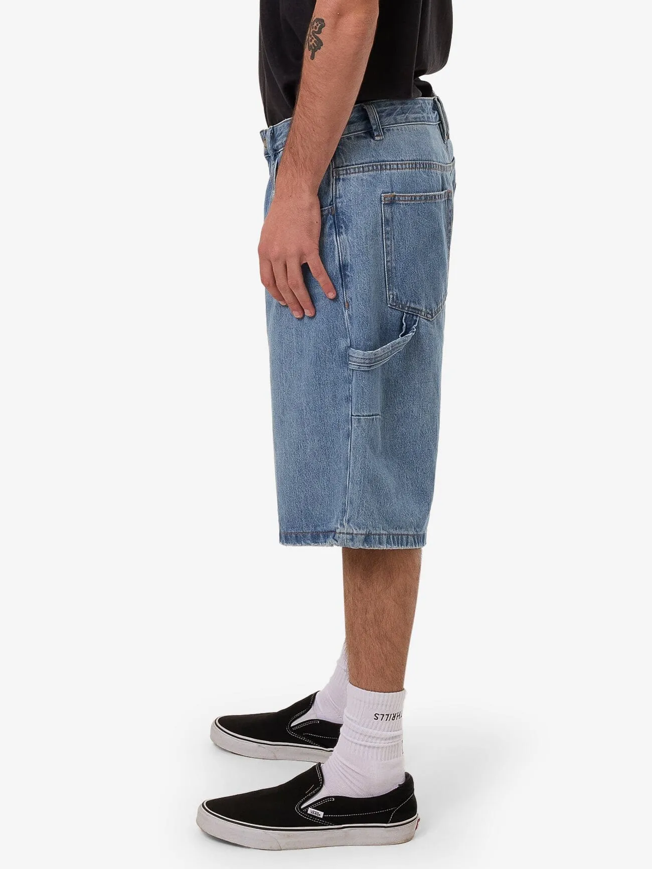 Big Slacker Denim Short - Dark Dust Blue