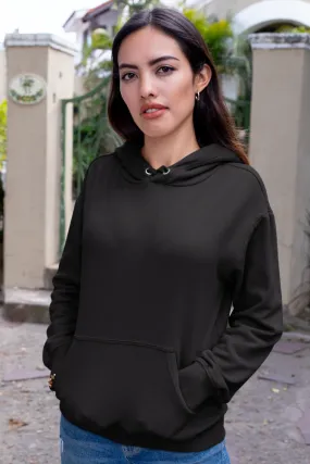 Black Oversized Hoodie for women