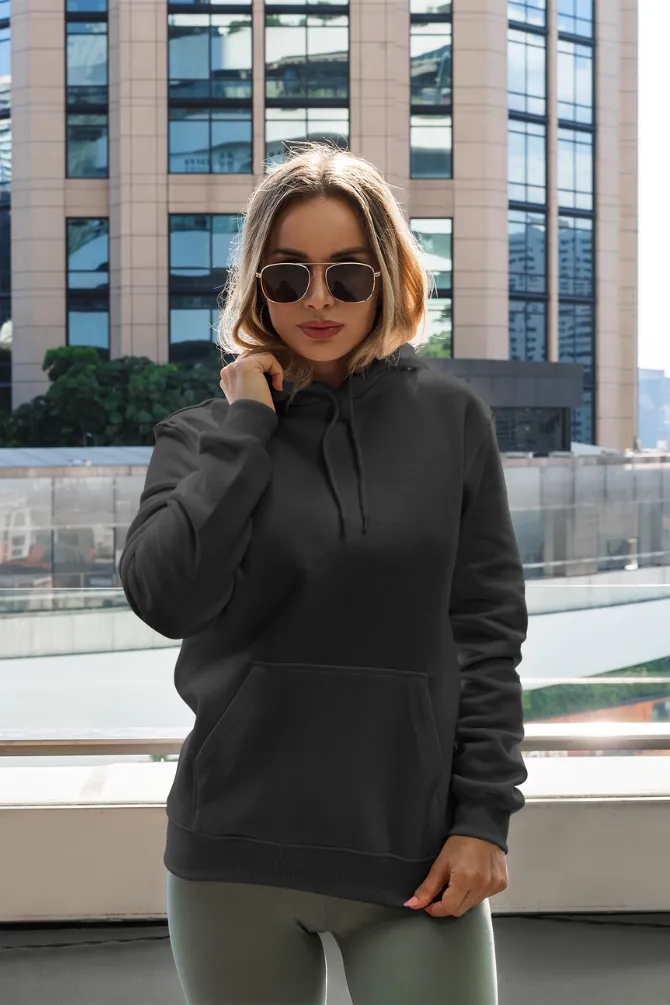 Black Oversized Hoodie for women