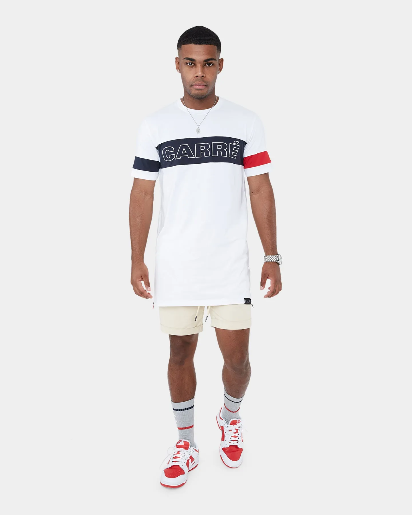 Carré Panneau Short Sleeve T-Shirt White