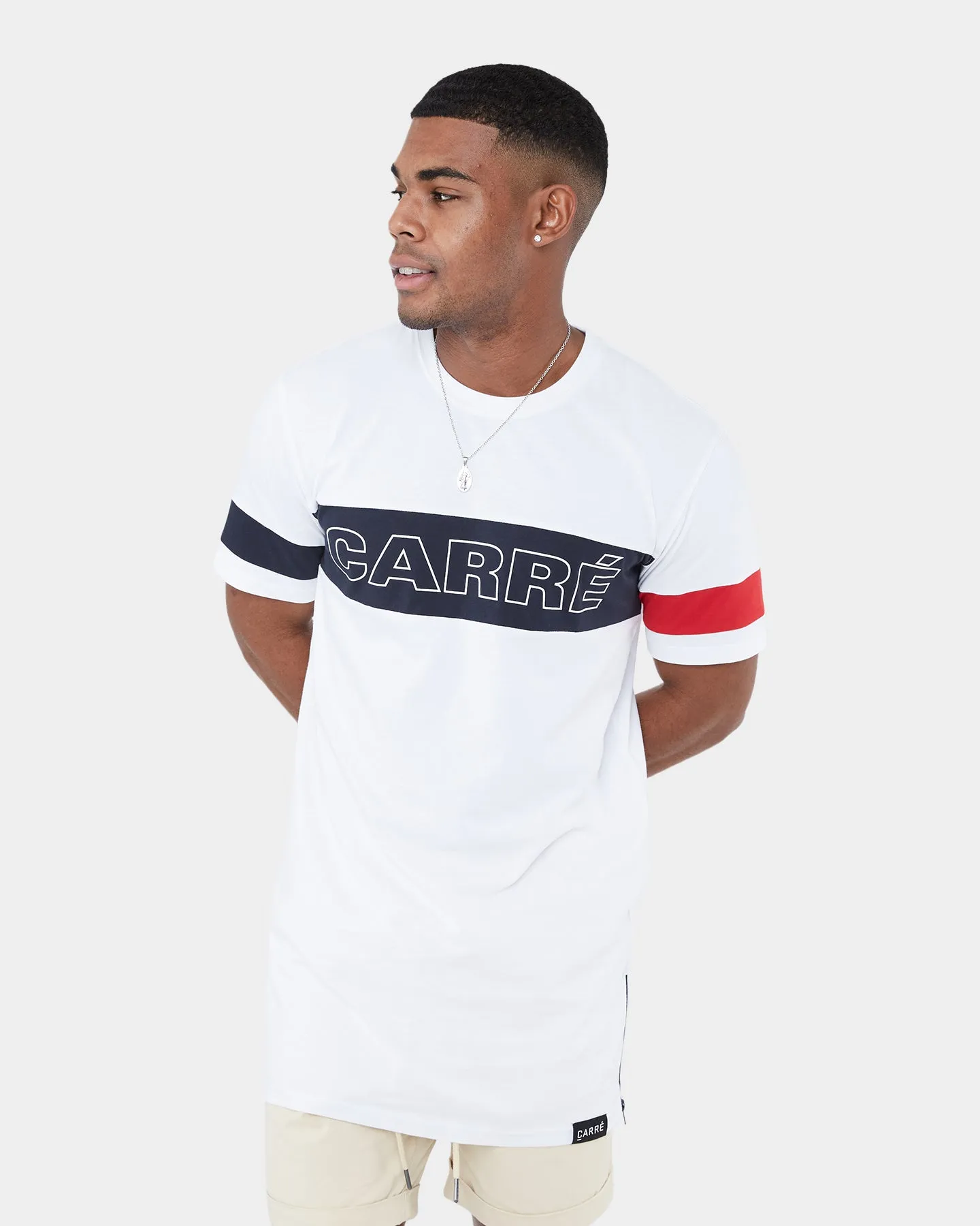 Carré Panneau Short Sleeve T-Shirt White