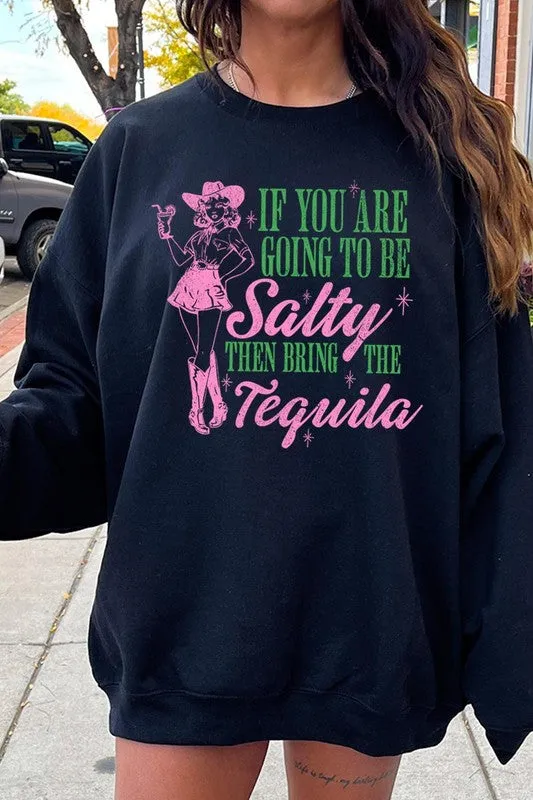 Cowgirl Tequila Graphic Fleece Sweatshirts