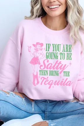 Cowgirl Tequila Graphic Fleece Sweatshirts