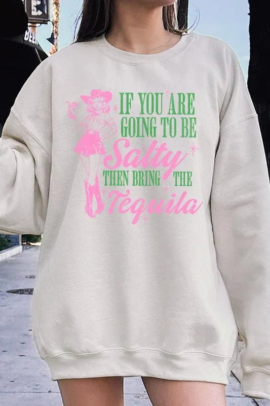 Cowgirl Tequila Graphic Fleece Sweatshirts