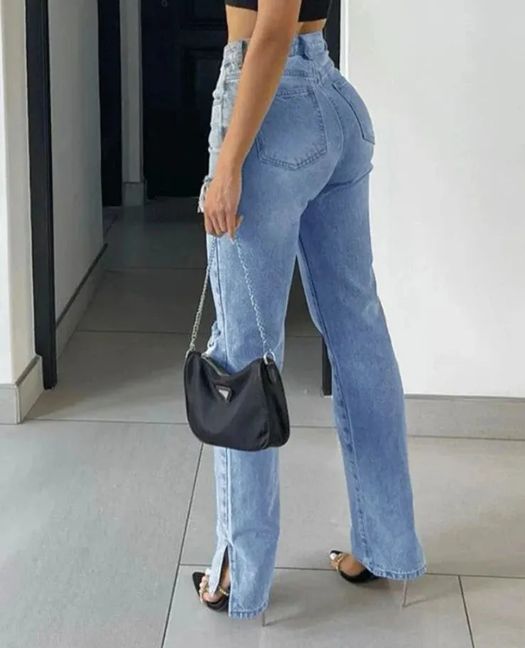 Draya Loose Ripped Jeans