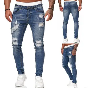 Fashion Jeans with ripped style