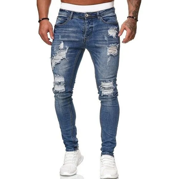 Fashion Jeans with ripped style