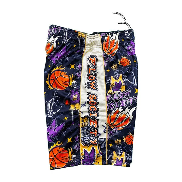 Flow Society Boys Skeleton Hoops Short