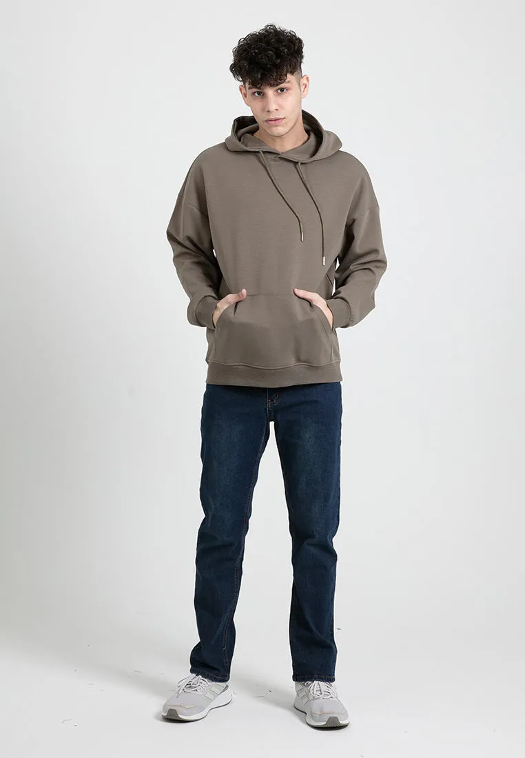 Forest Air-Cotton 260GSM Heavy Weight Cotton Oversized Hoodie Men Sweatshirt Jacket PullOver - 23900