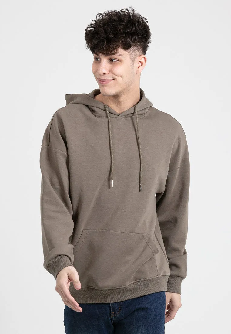 Forest Air-Cotton 260GSM Heavy Weight Cotton Oversized Hoodie Men Sweatshirt Jacket PullOver - 23900