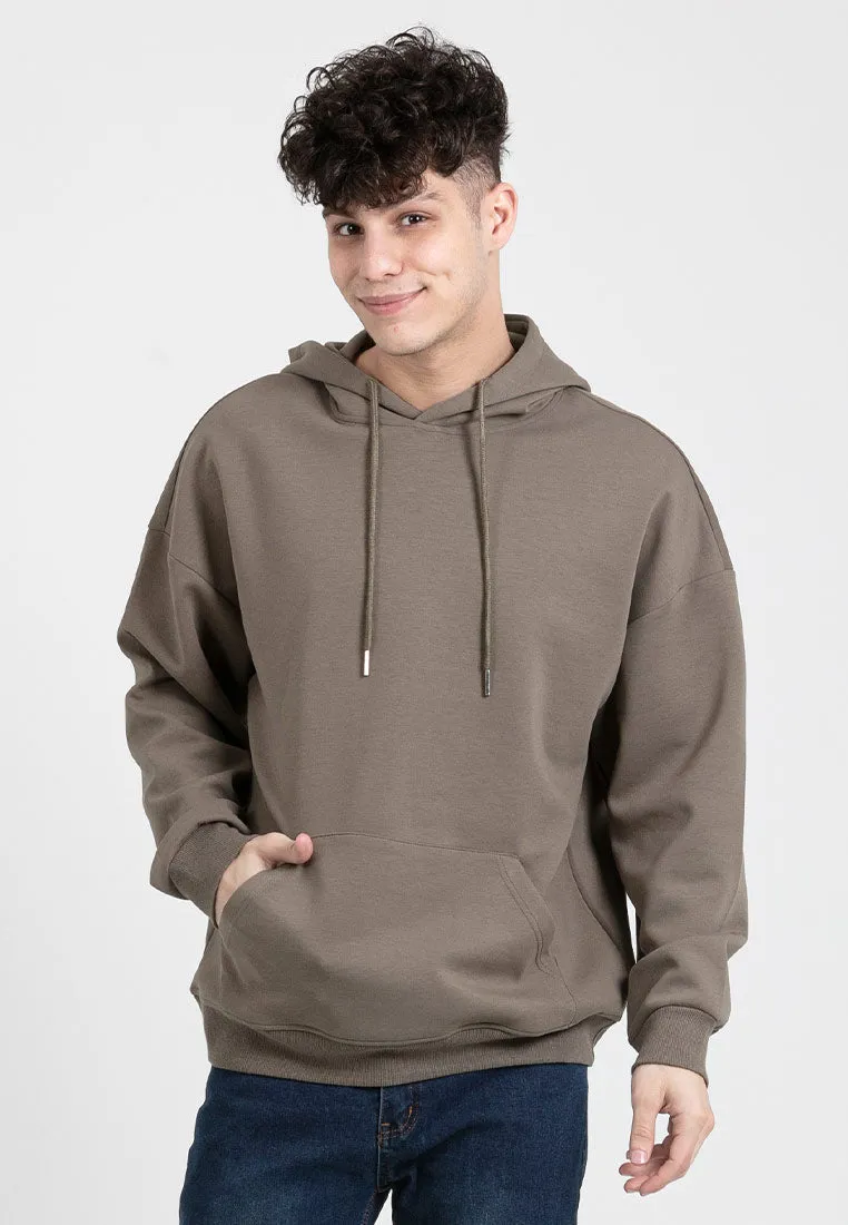 Forest Air-Cotton 260GSM Heavy Weight Cotton Oversized Hoodie Men Sweatshirt Jacket PullOver - 23900