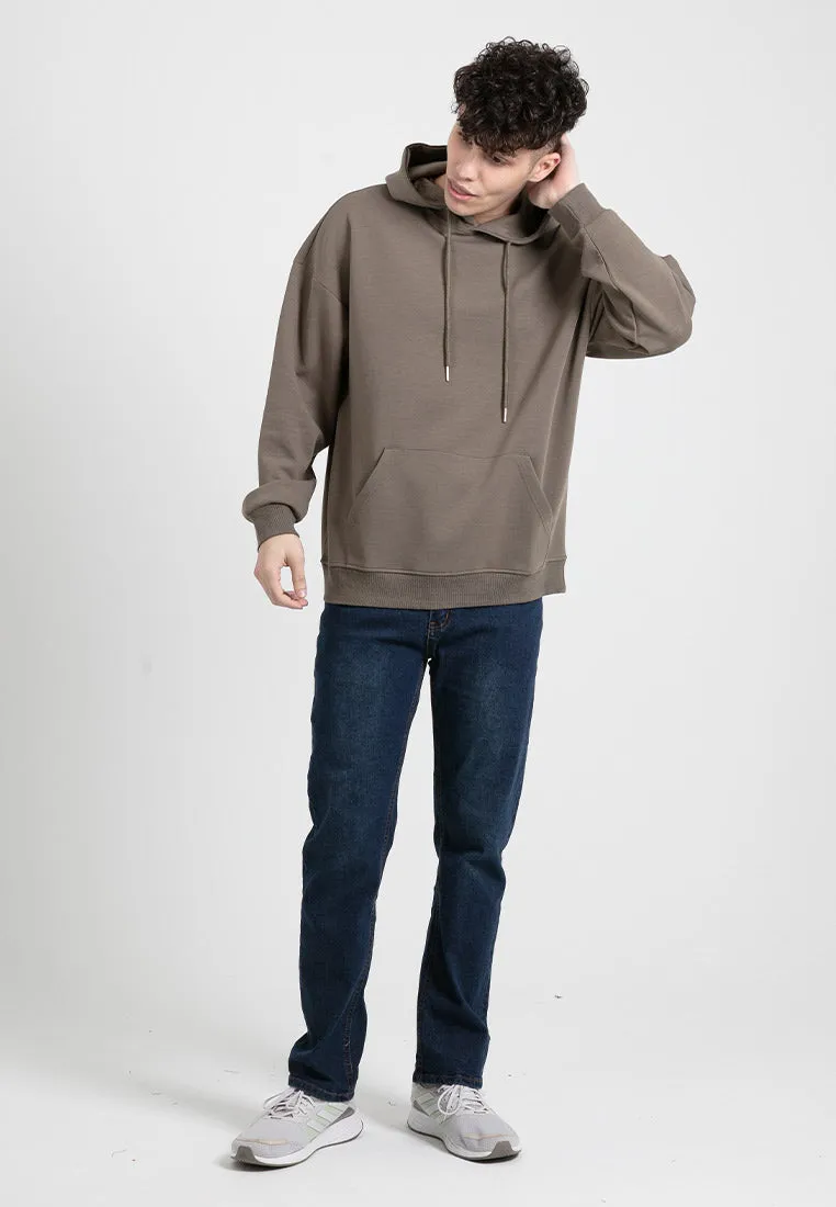 Forest Air-Cotton 260GSM Heavy Weight Cotton Oversized Hoodie Men Sweatshirt Jacket PullOver - 23900