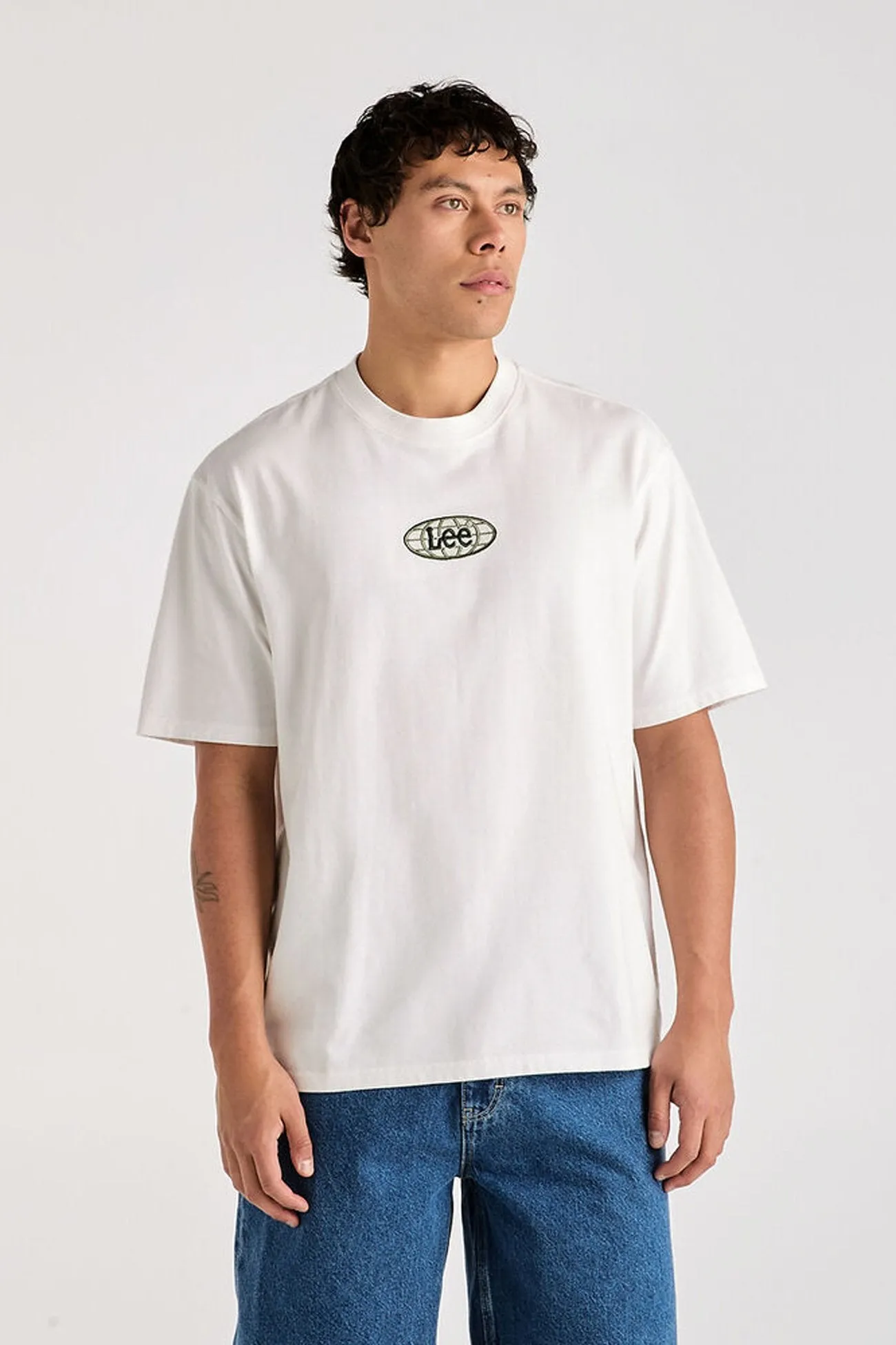 Global Baggy Tee White