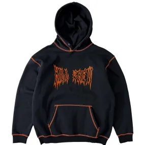 HEAVYWEIGHT LUX OUTSEAM HOODIE - BLACK / ORANGE