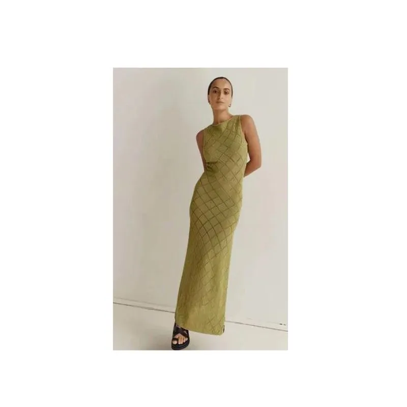 High Split Knitted Maxi Dress