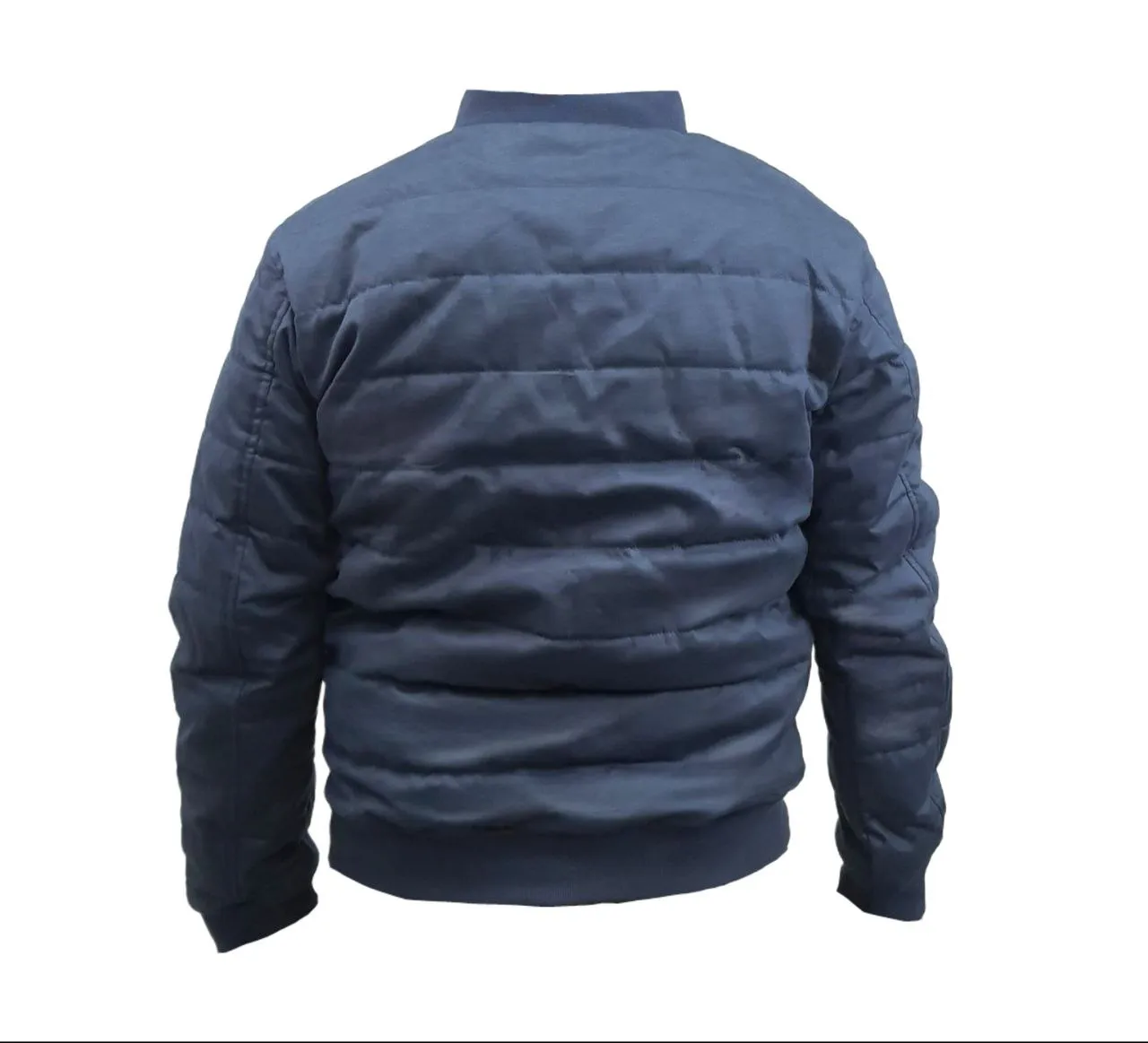 HoodLamb Men's Midnight Blue Quilted Bomber #W18MQB NWT