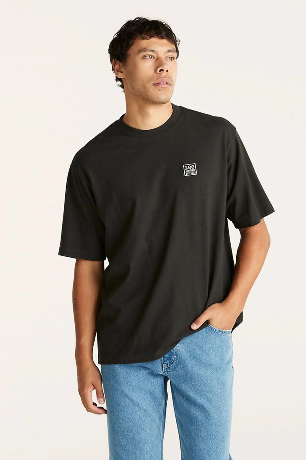 Lee Limited Baggy Tee Worn Black