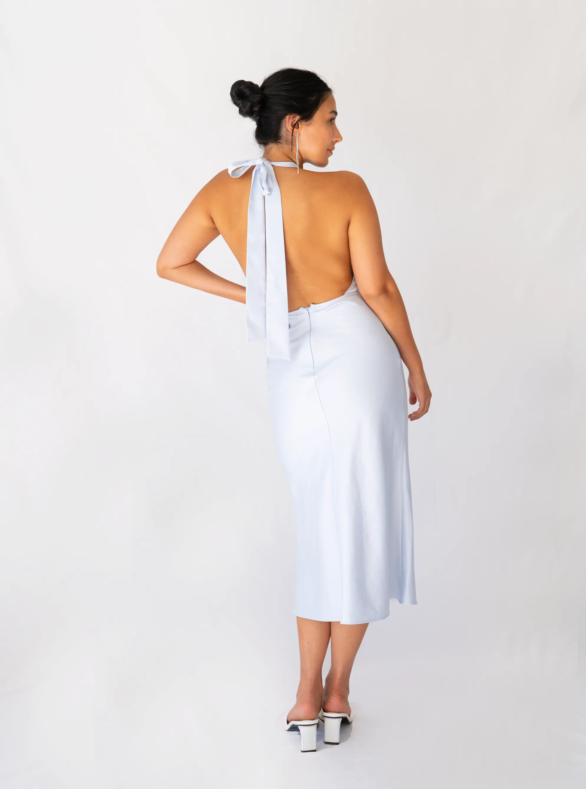 Lili Midi Dress- Cloud