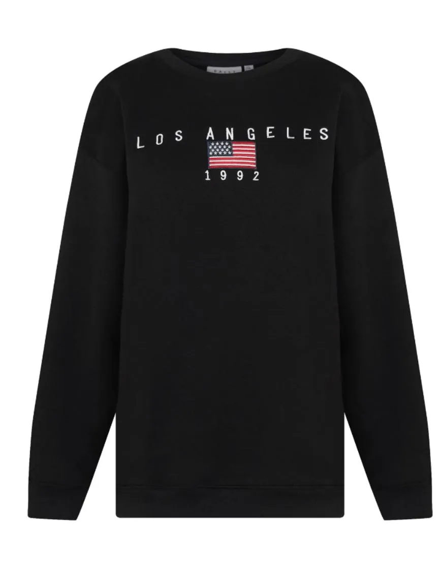 Los Angeles Logo Oversized Sweatshirt Fleece