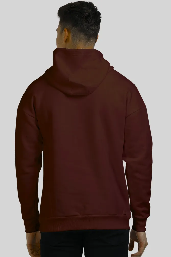 Maroon Oversized Hoodie for men