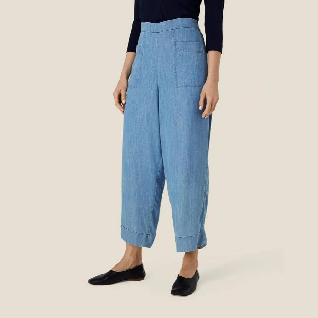 Masai Priscala Trousers Blue Denim