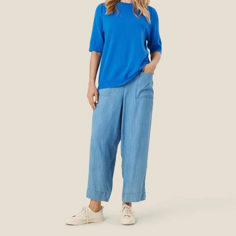 Masai Priscala Trousers Blue Denim