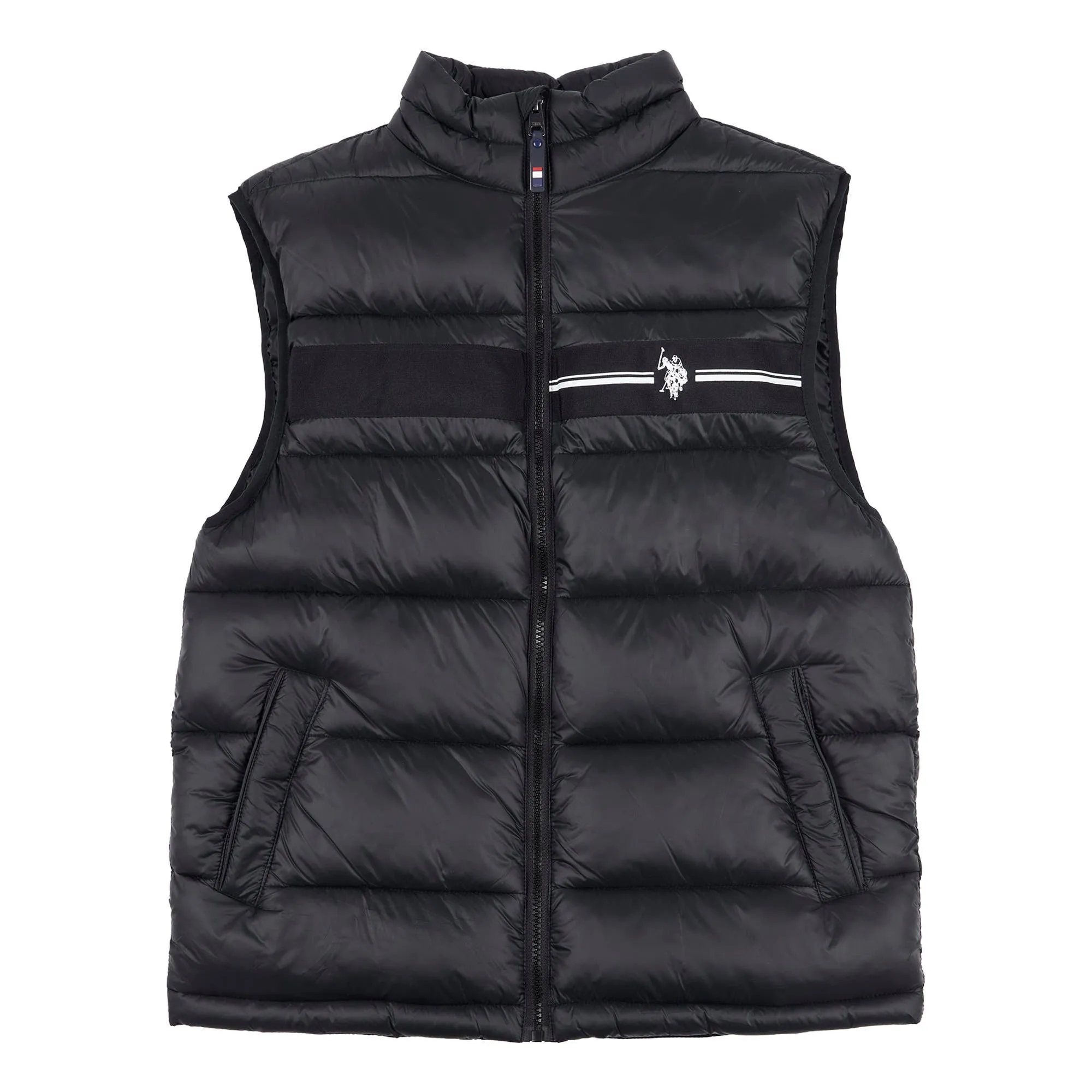 Mens 3D Tape Gilet in Black