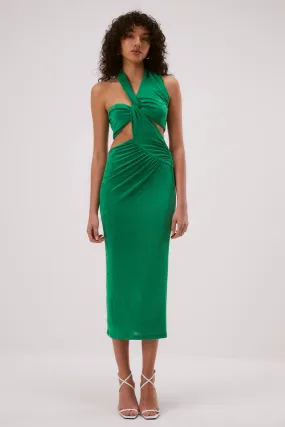 Misha GRACIELA SLINKY JERSEY MIDI DRESS