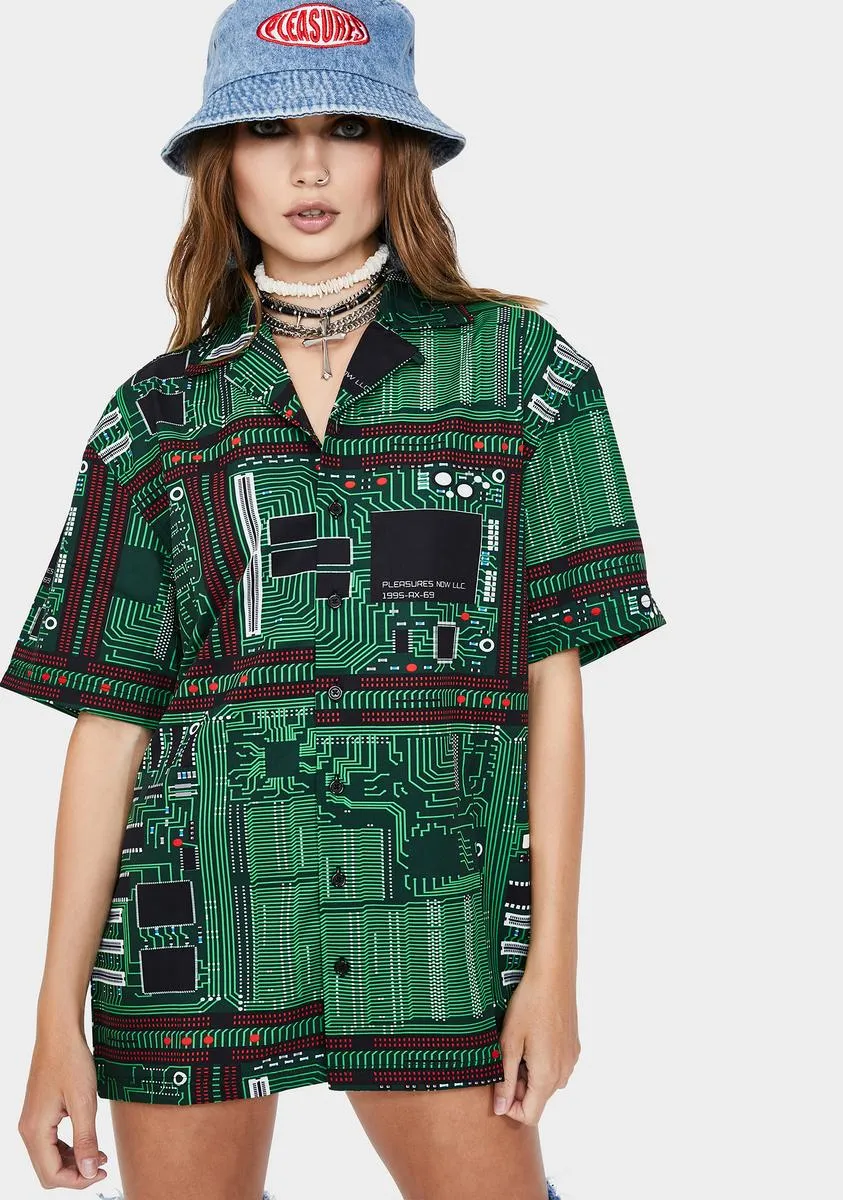 Motherboard Button Up Shirt