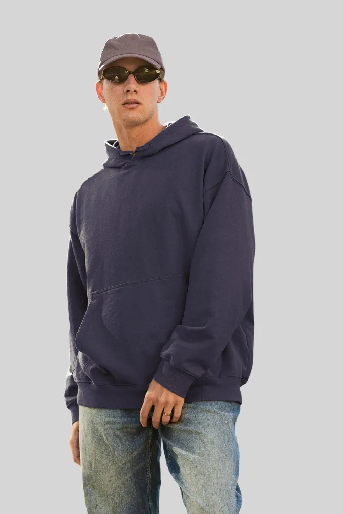 Navy Blue Oversized Hoodie for men