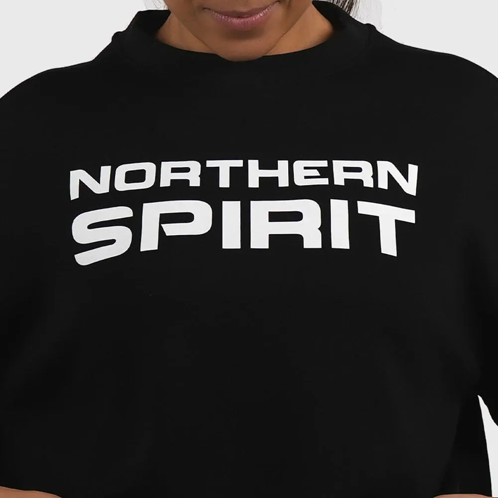 NORTHERN SPIRIT - BAGGY TOP WOMEN OVERSIZED CROP TOP - INK