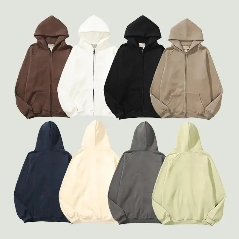 Oversized Casual Essential Zipper Hoodie