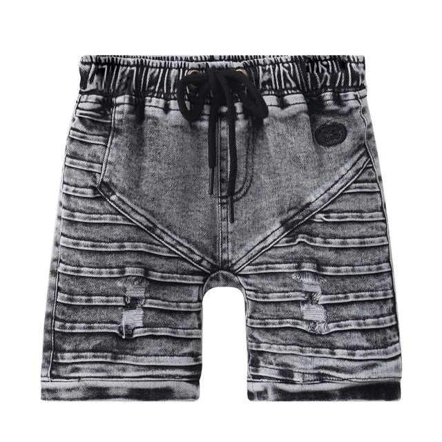 Parker CS Denim Detail Shorts - Ash