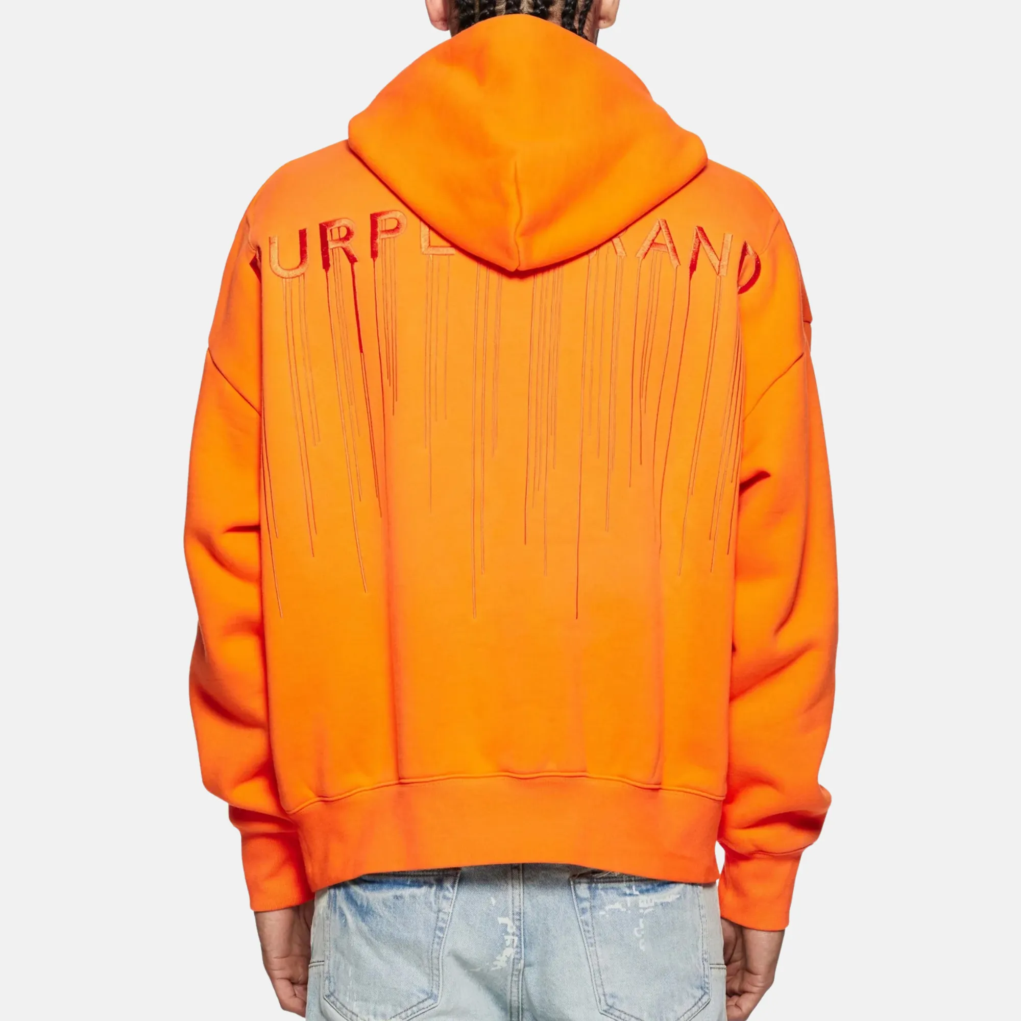 Purple Brand Alpha Orange Trademark Drip Hoodie