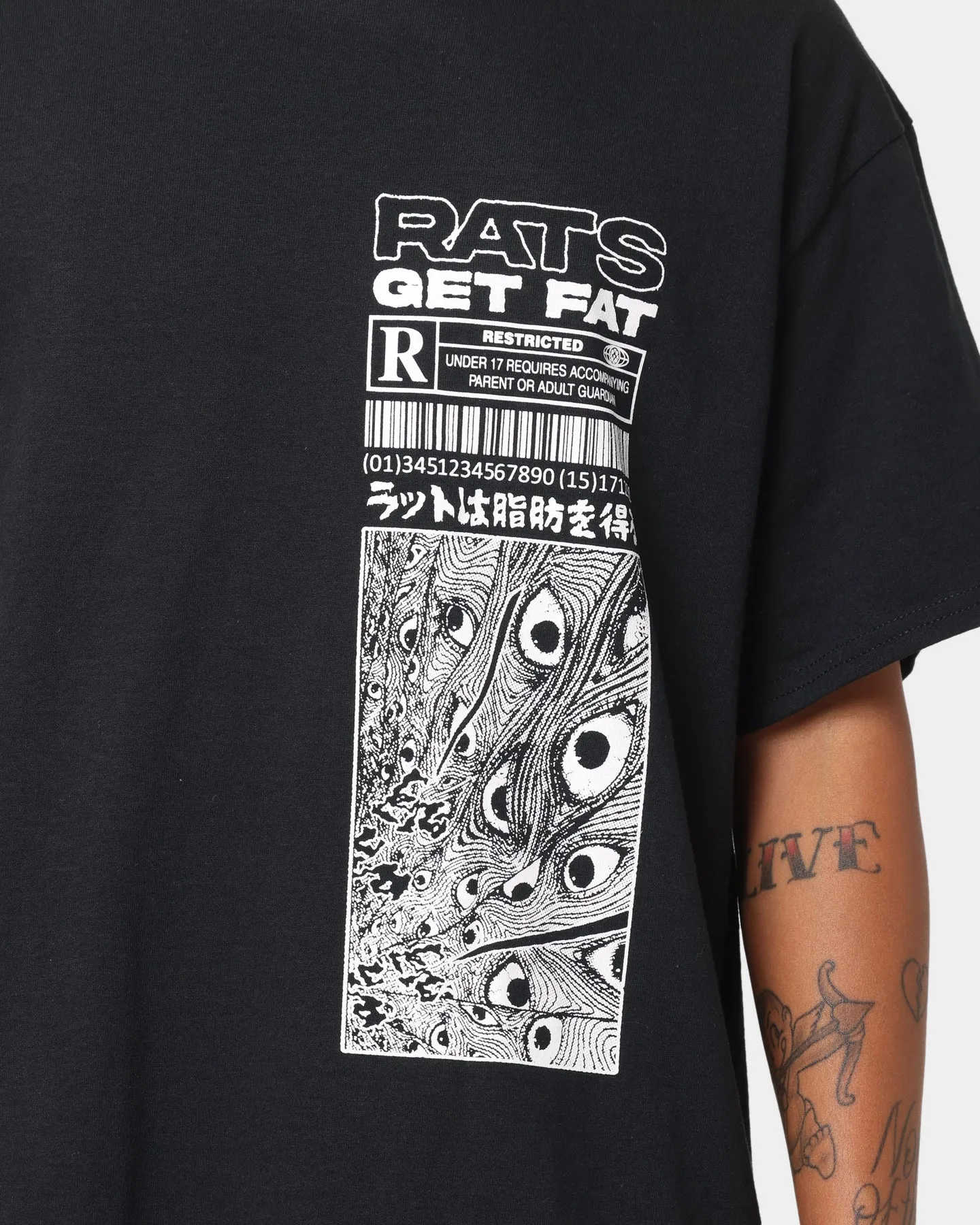 Rats Get Fat Restricted T-Shirt Black