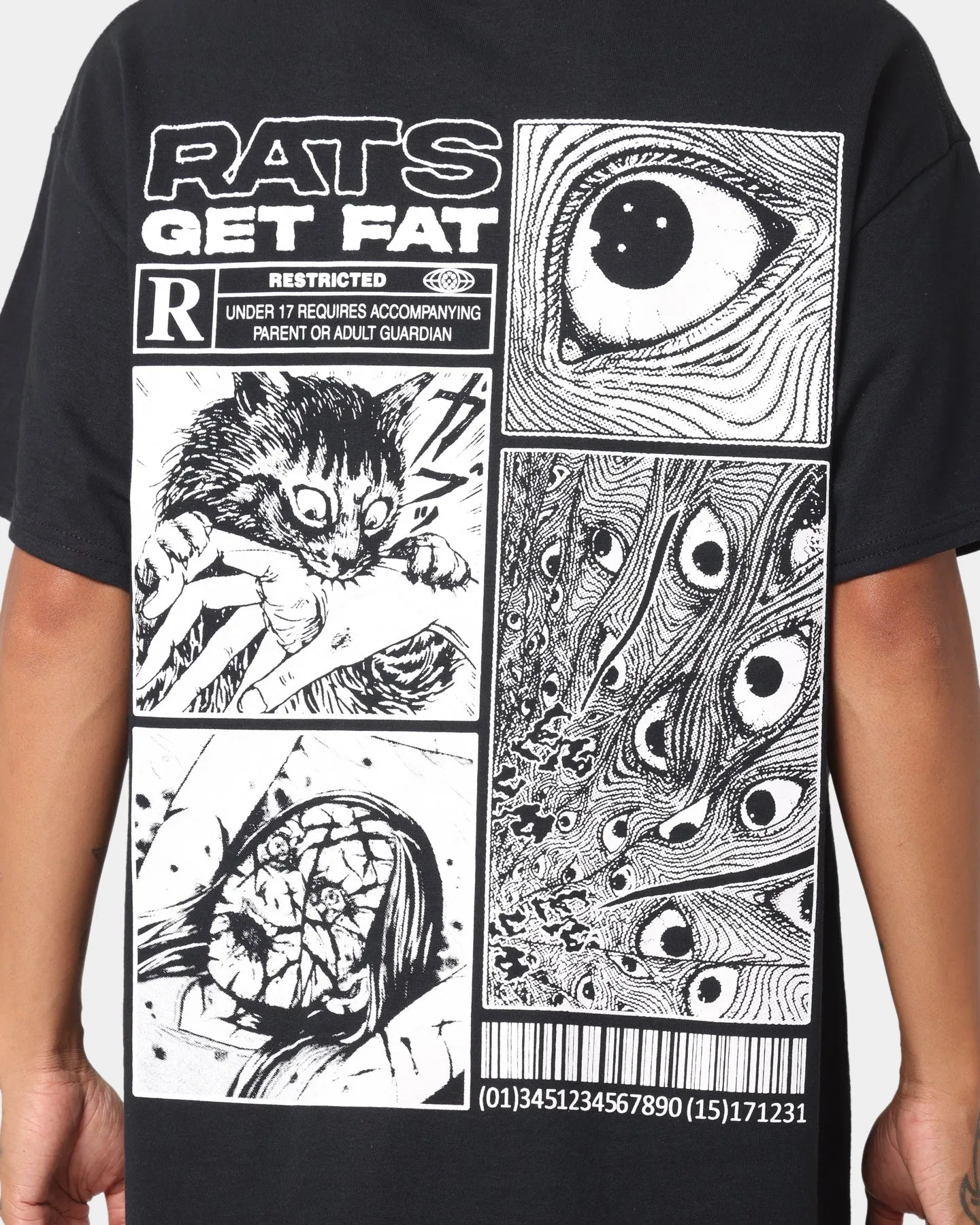 Rats Get Fat Restricted T-Shirt Black