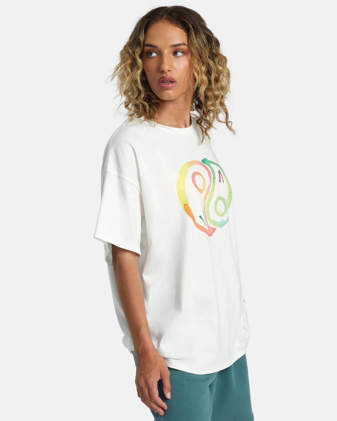 Rose Machado Yin Yang Tee - Vintage White