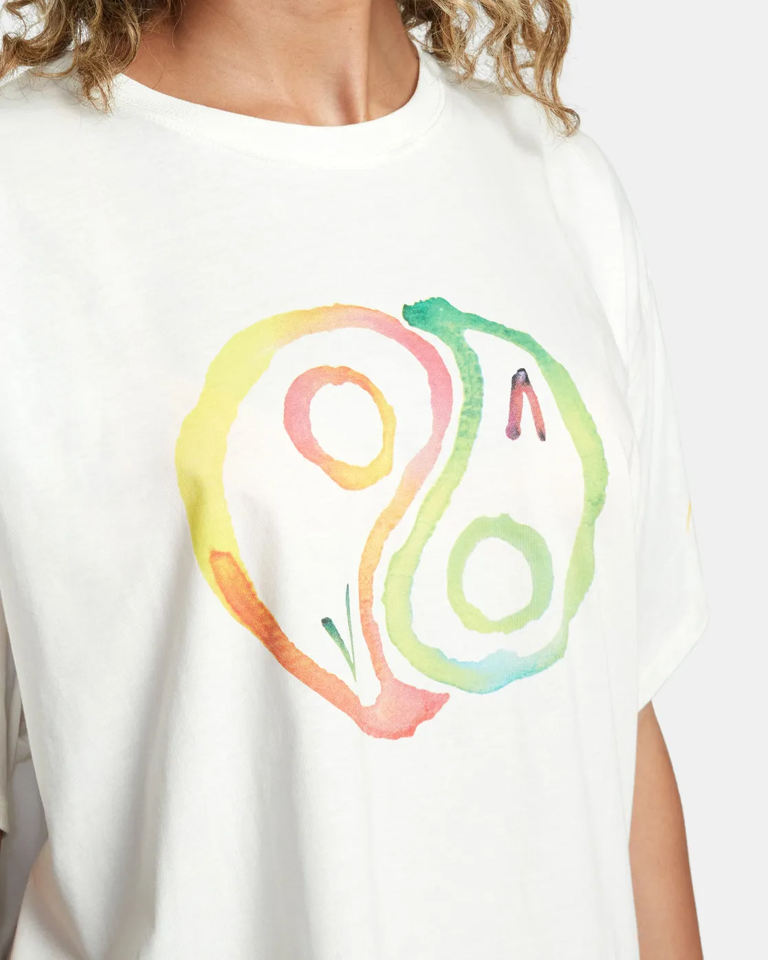 Rose Machado Yin Yang Tee - Vintage White