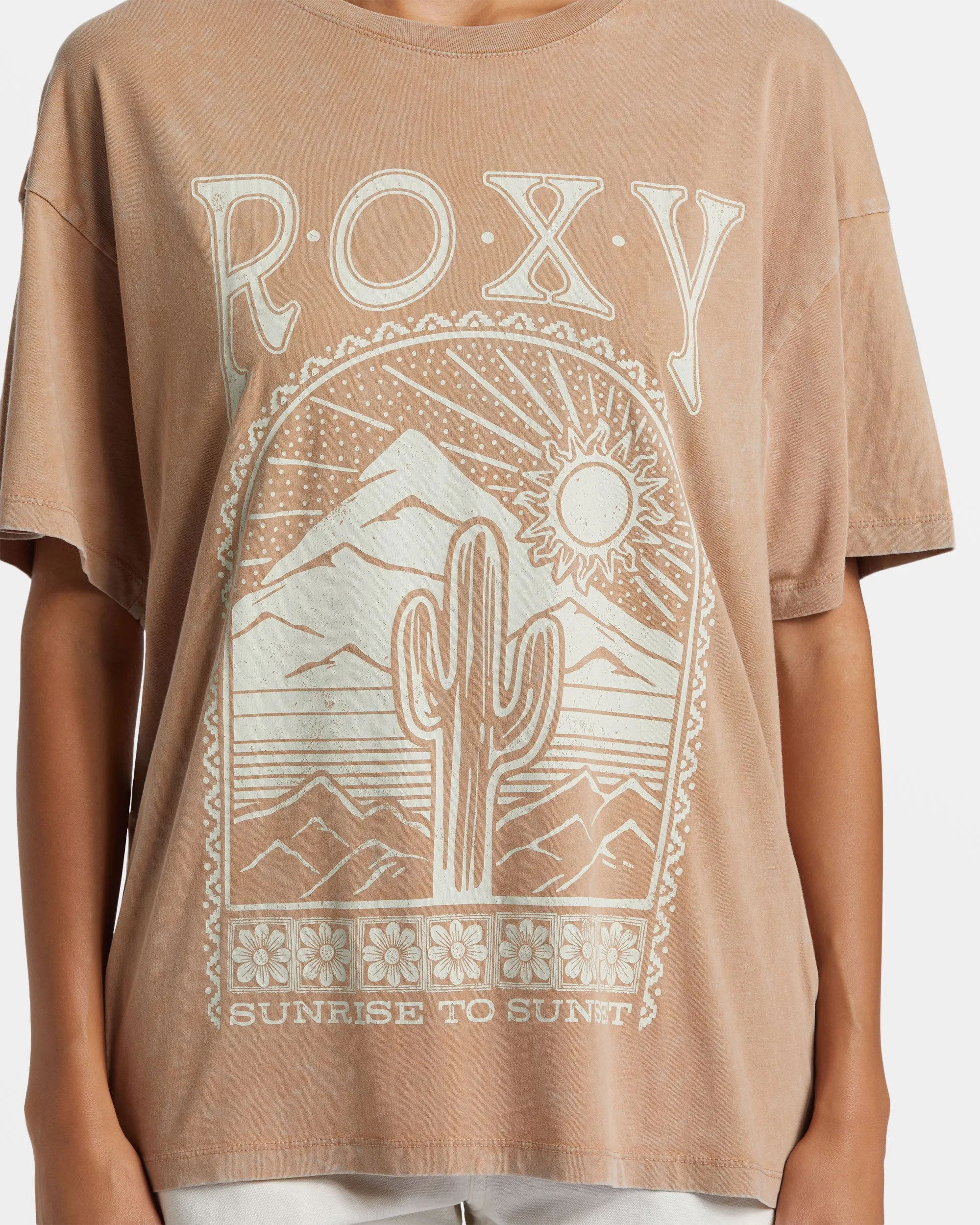 Saguaro Oversized T-Shirt - Cinnamon Swirl