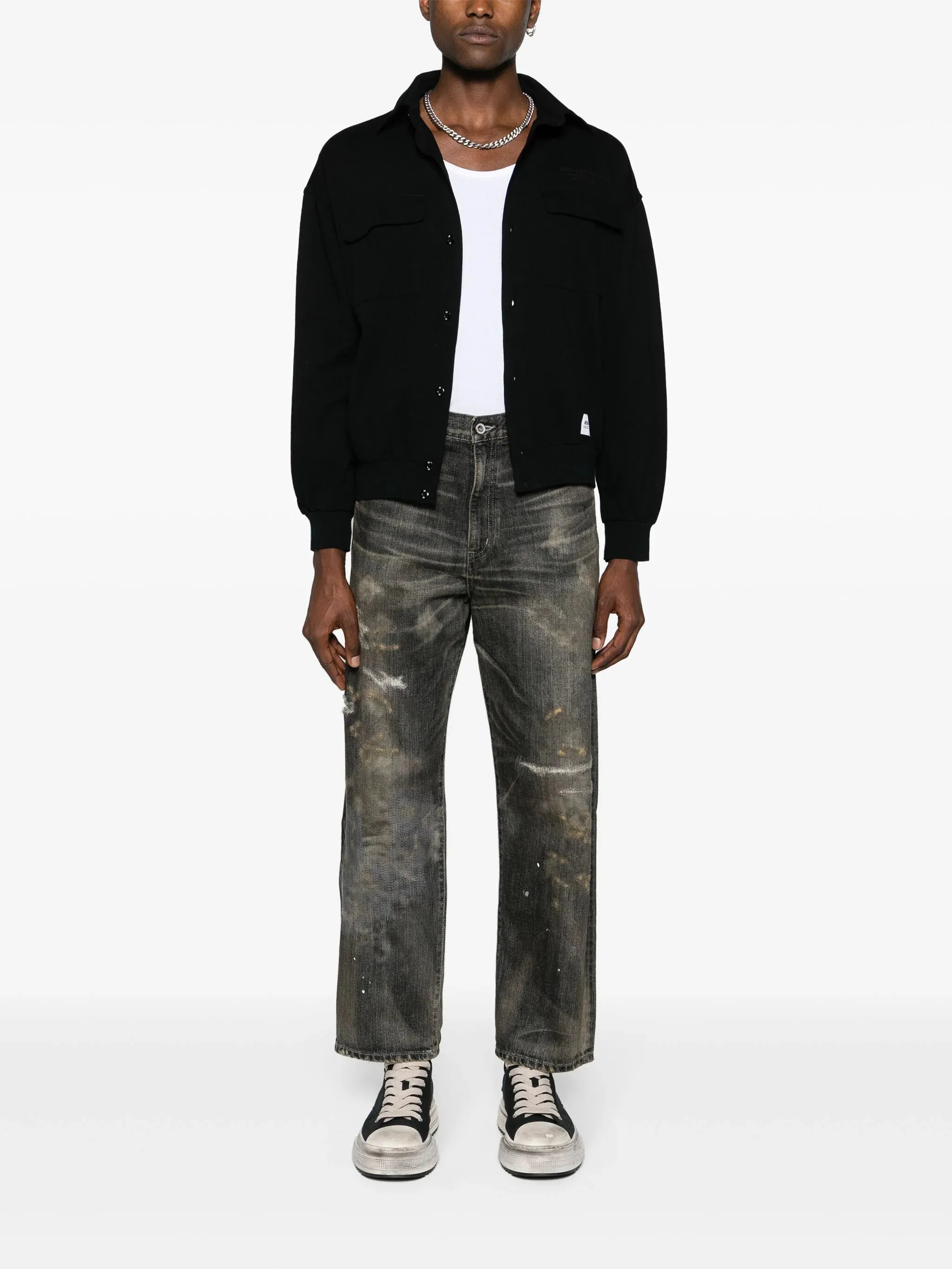 Savage Mid-Rise Straight-Leg Jeans