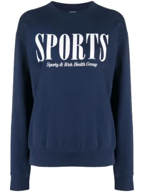 SPORTY & RICH MAIN Sweaters Blue