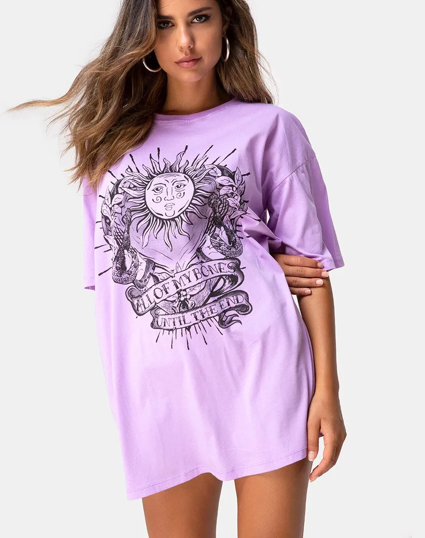 Sunny Kiss Tee in Lilac All of My Bones