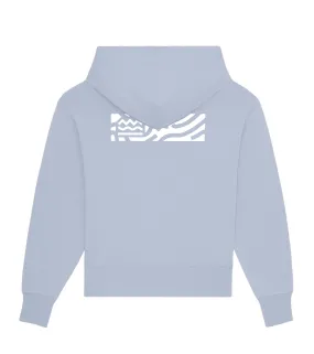 The Contour Oversized Hoodie - Serene Blue