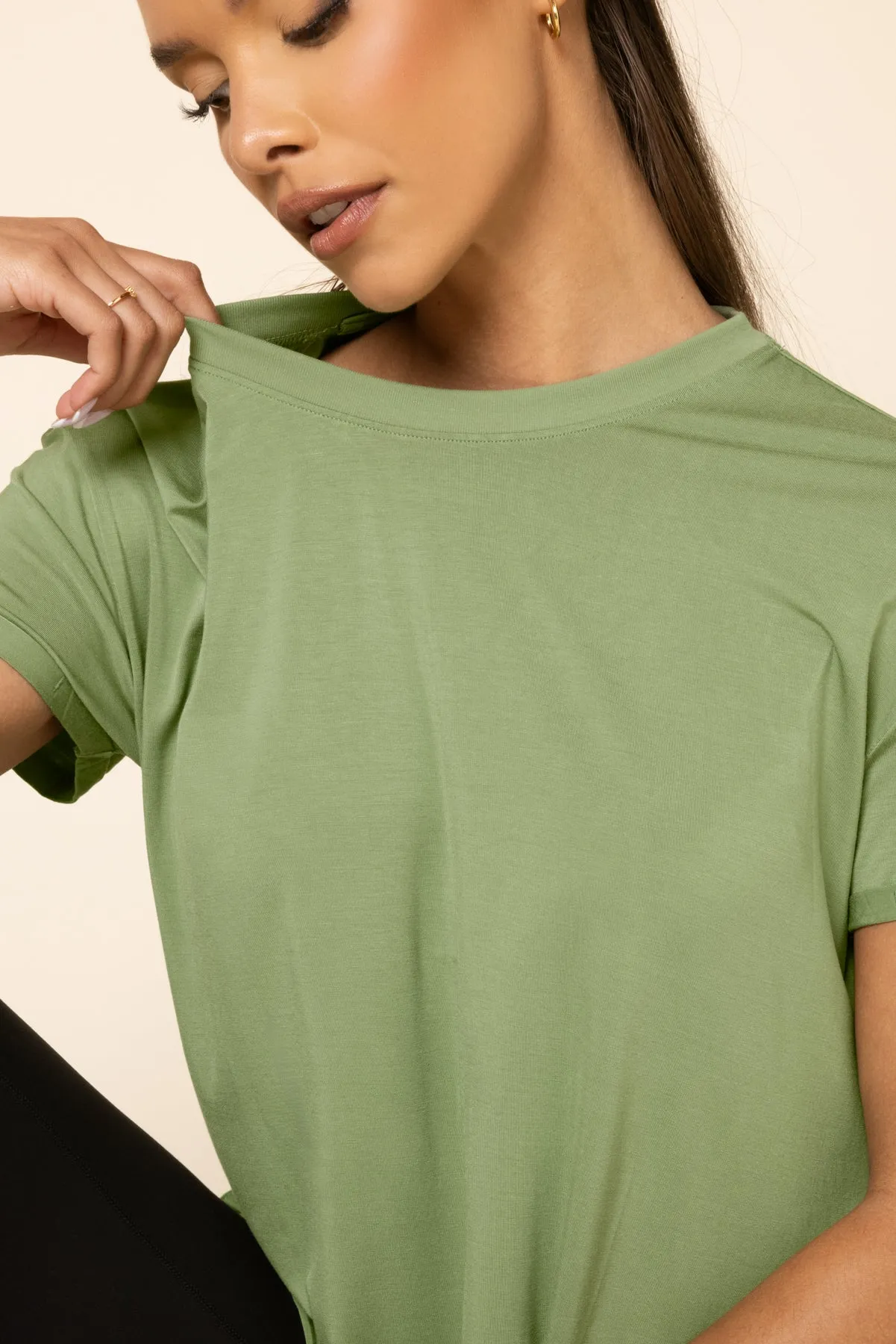 The Perfect Tee - Seaglass Green