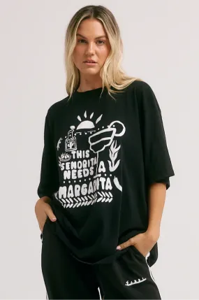 The Very Oversized Margie Tee, Black