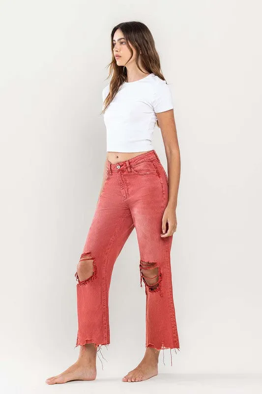 Vervet 90s Vintage Crop Flare Jeans