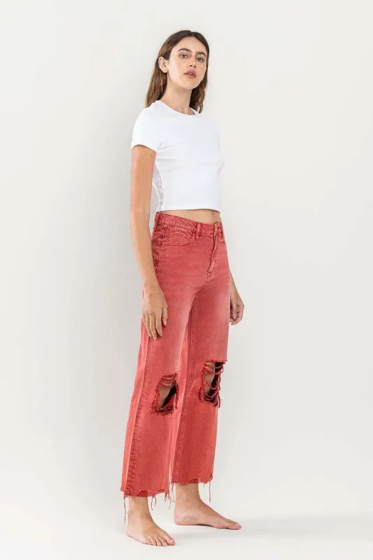 Vervet 90s Vintage Crop Flare Jeans