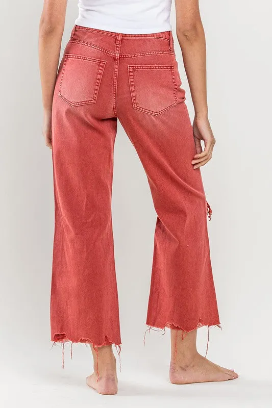 Vervet 90s Vintage Crop Flare Jeans