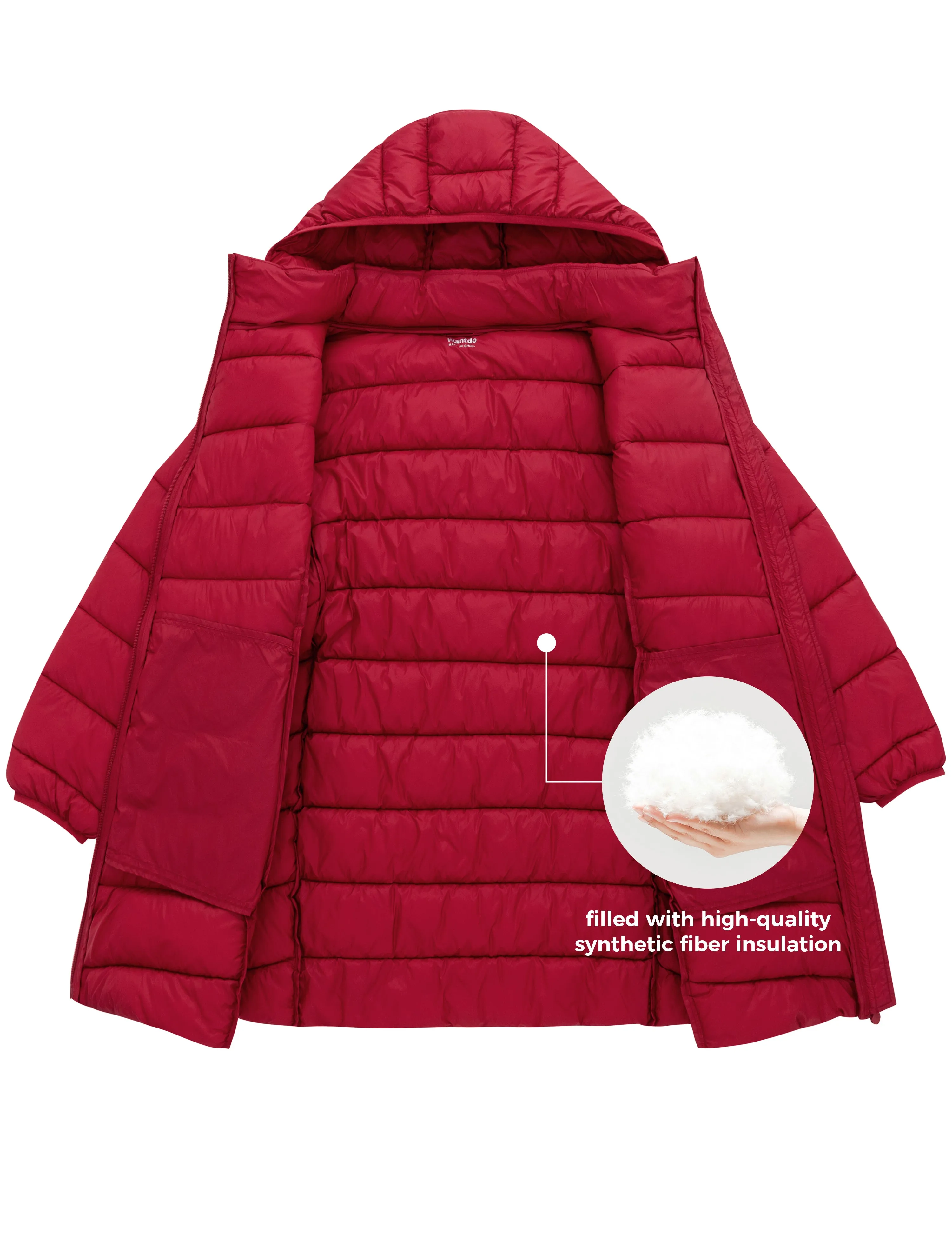 wantdo Women's Plus Size Puffer Coat E63